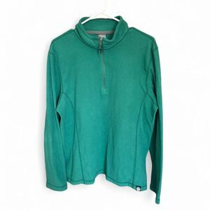 REI Co-op green quarter zip fleece pullover Size L